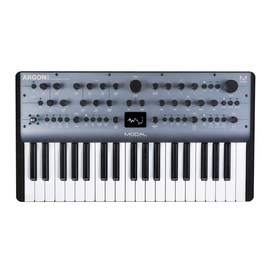 Modal Electronics ARGON8 Quick Start Manual