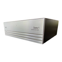 Cary Audio Design Cinema 1 Owner's Manual