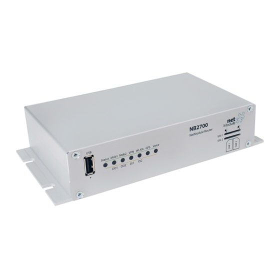NetModule NB2700 User Manual