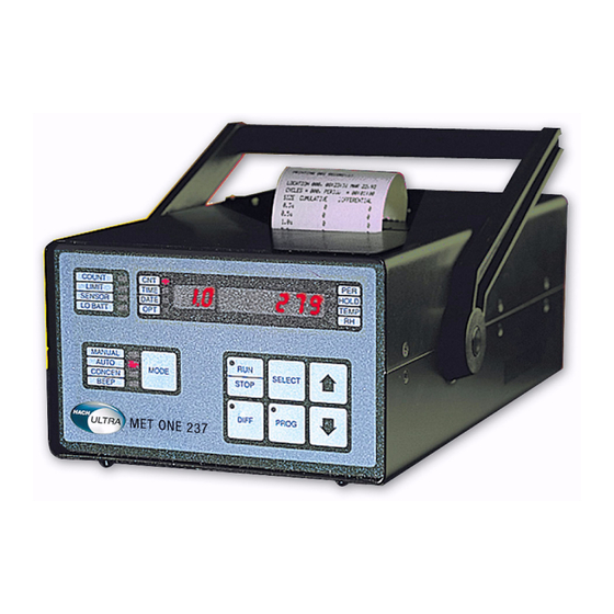 Hach Ultra MET ONE 237AB Manuals