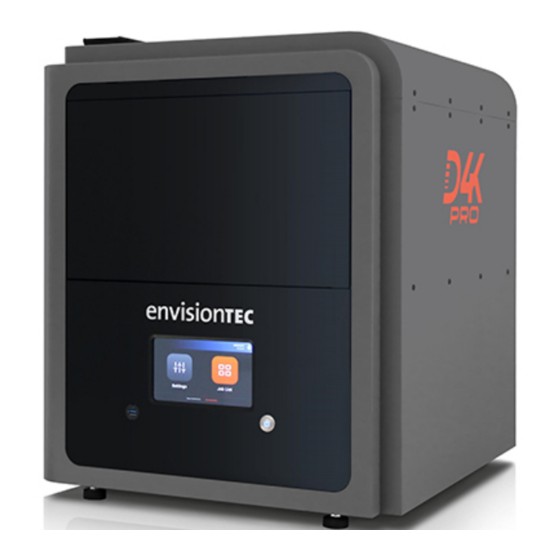 User Manuals: Envision One D4K PRO Desktop 3D Printer