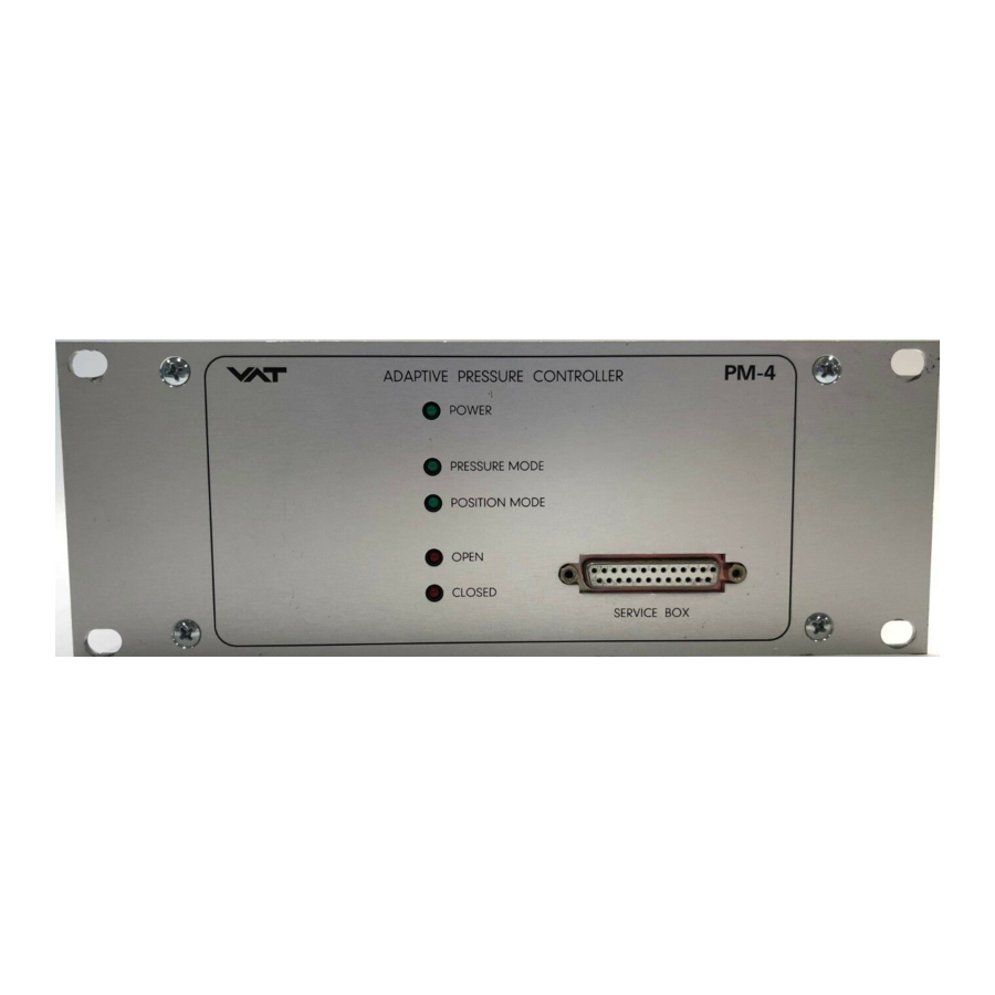 VAT 64.1 Series Installation, Operating And Maintenance Instructions