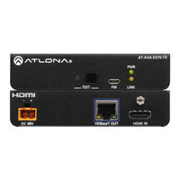 Panduit Atlona Avance AT-AVA-EX70-KIT Installation Manual
