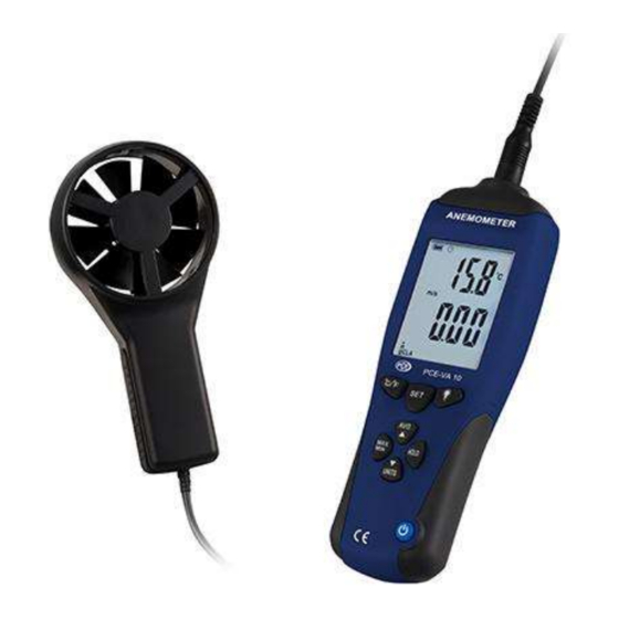 PCE Instruments PCE-VA 10 Manuals