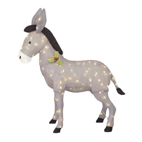 Home Accents Holiday TINSEL DONKEY 22RT2062214 Assembly Instructions