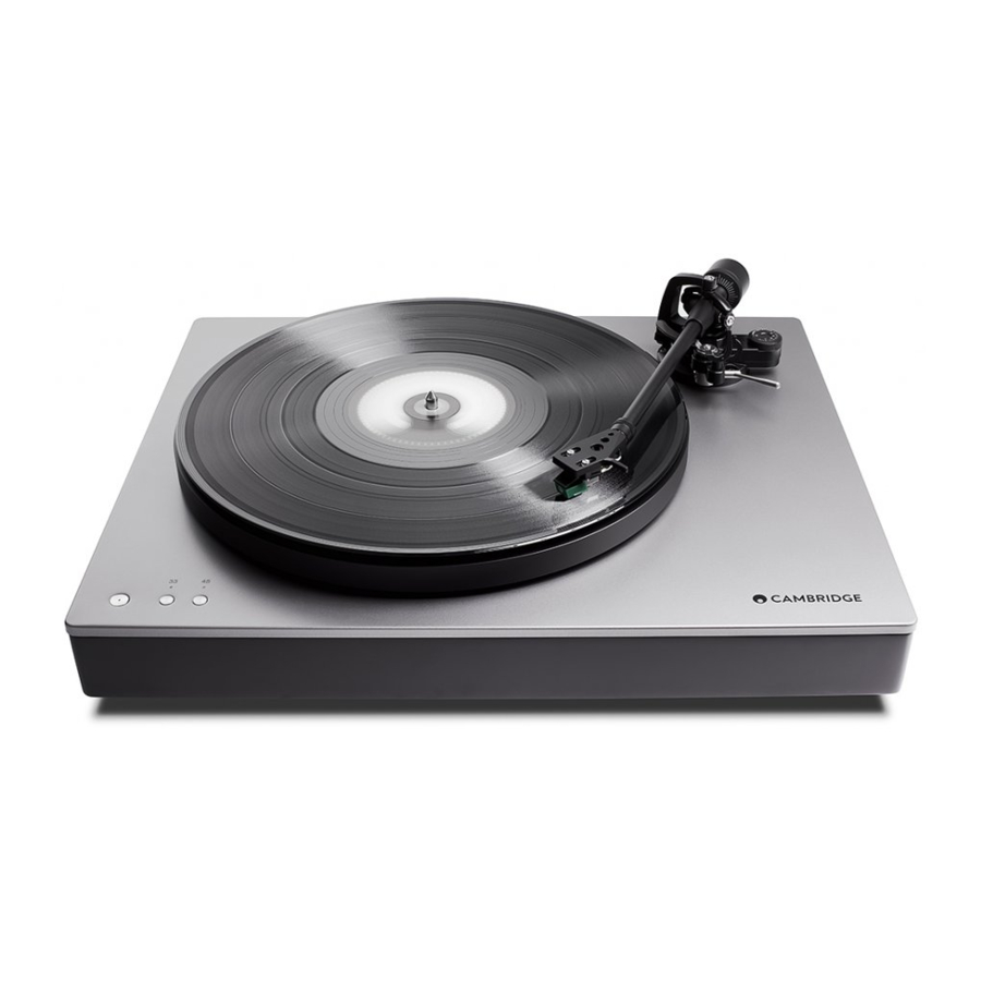 Cambridge Audio Alva ST - Belt Drive Turntable with Bluetooth Manual