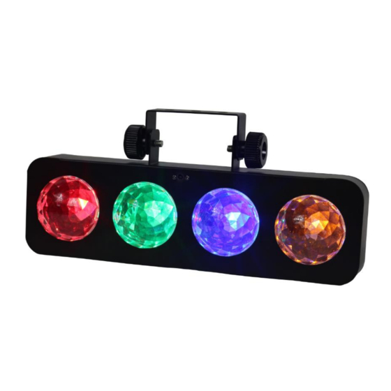 Beamz LED DJ Bank BX 4 RGBA IRC Instruction Manual