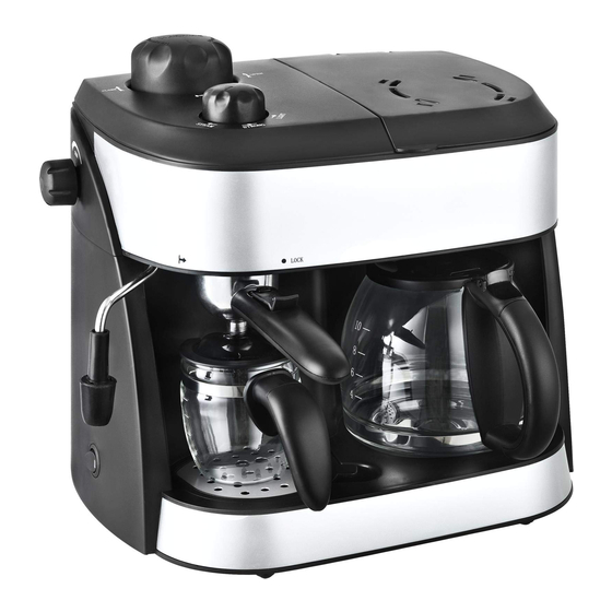 Kalorik Espresso maker Operating Instructions Manual