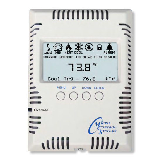 Micro control systems MCS-THERMOSTAT Installation And Reference Manual