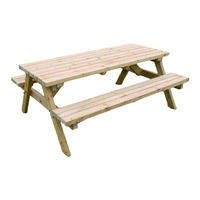 Rutland County Garden Furniture Oakham picnic bench Assembly Instructions