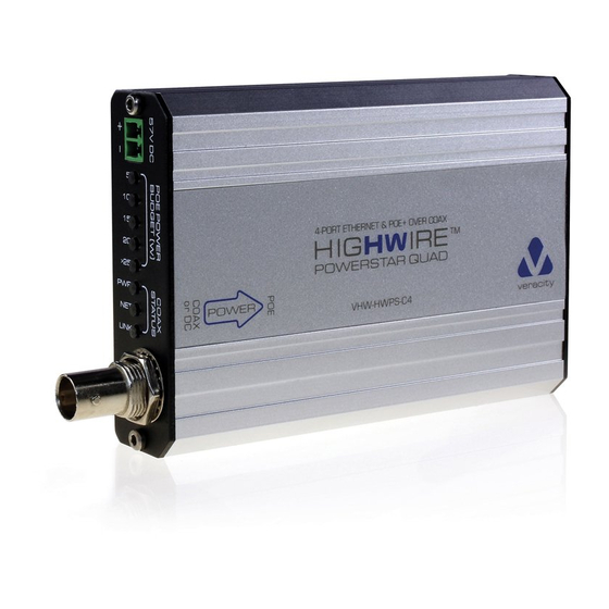 Veracity HIGHWIRE VHW-HWPS-C4 Quick Start Manual