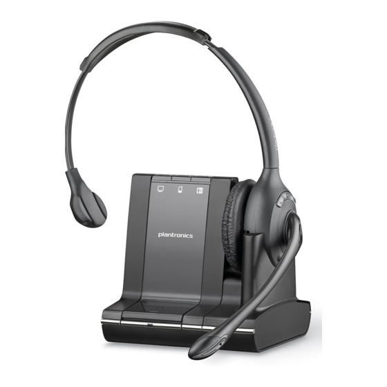 Plantronics Savi APS-10 Getting Started