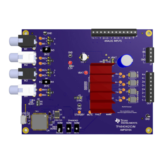 Texas Instruments TPA6404-Q1 User Manual