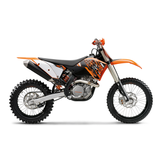 KTM 450 SX-F EU 2009 Setup Instructions
