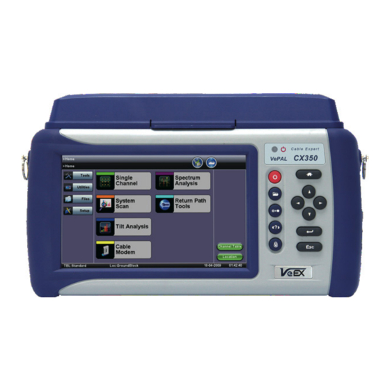 VeEX VePal CX350 Manuals