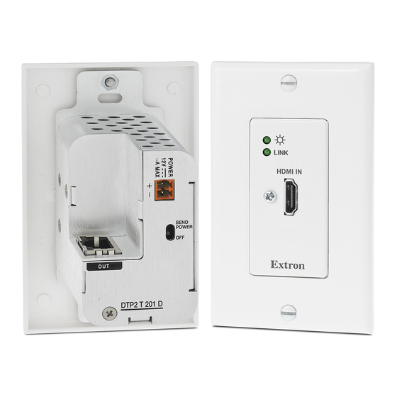 Extron electronics DTP2 T 201 D Series Setup Manual