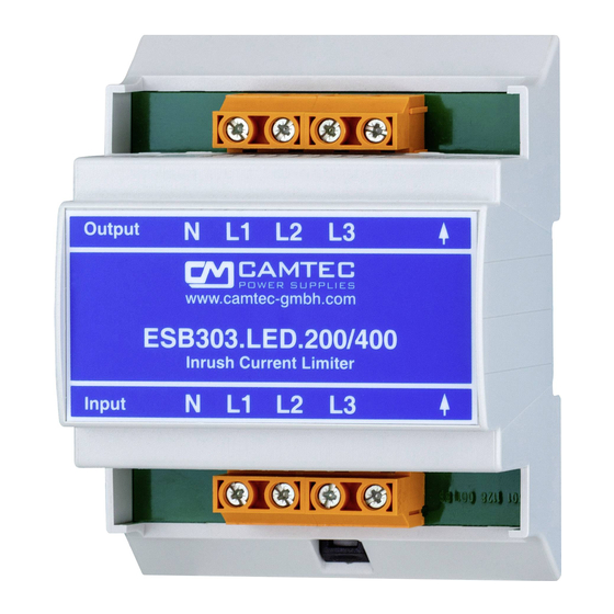 Camtec ESB303 Quick Start Manual