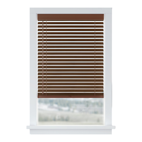 Nien Made Cordless Faux Wood Blind Installation & Maintenance Instructions
