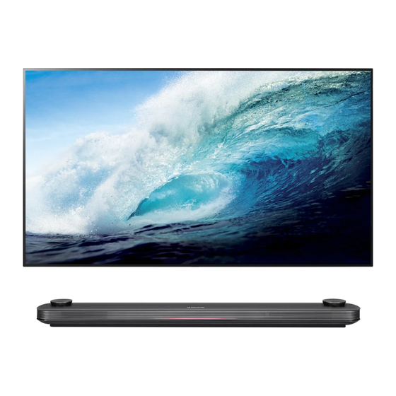 LG OLED65W7P Safety And Reference