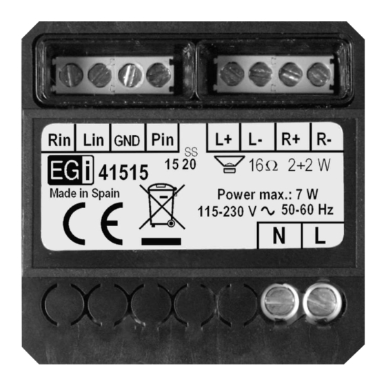 EGi Play & Sound 41515 Instruction Manual