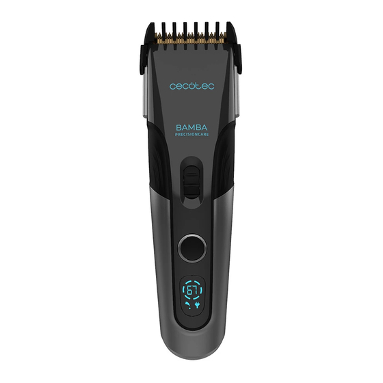 cecotec Bamba Precisioncare Titanium Instruction Manual