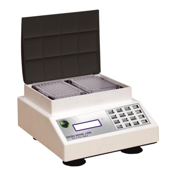 GLOBAL DIAGNOSTICS MICRO SHAKE 1200 User Manual
