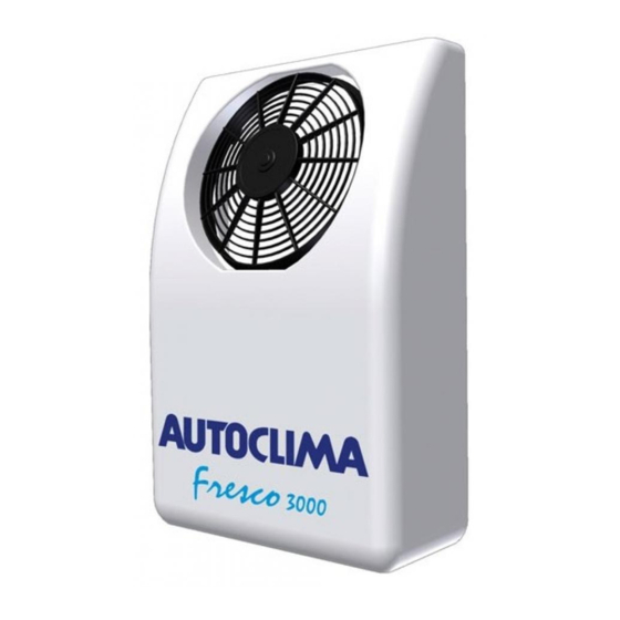 Autoclima Fresco 3000 ALASKA Assembly, Maintenance And Use Instructions