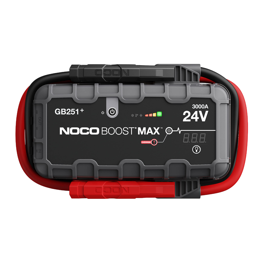 NOCO Boost Max GB251+ - 3000 Amp Jump Starter Manual