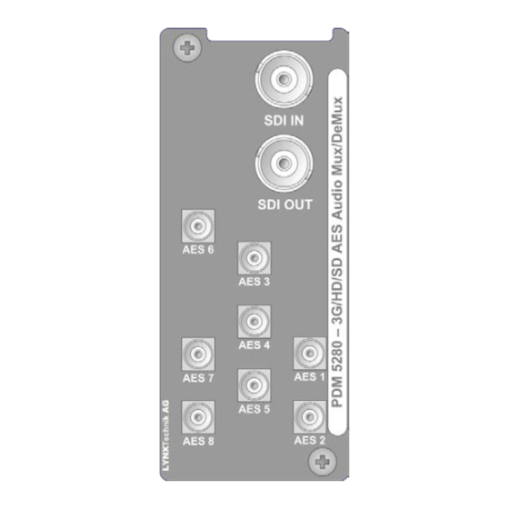 Lynx P DM 5280 D Reference Manual