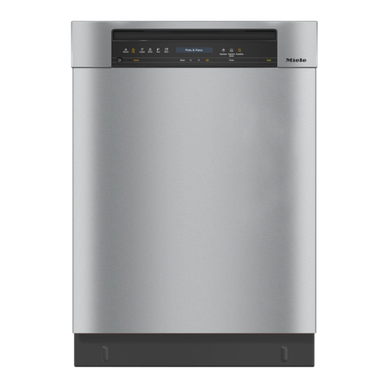 Miele G 7316 Operating Instructions Manual