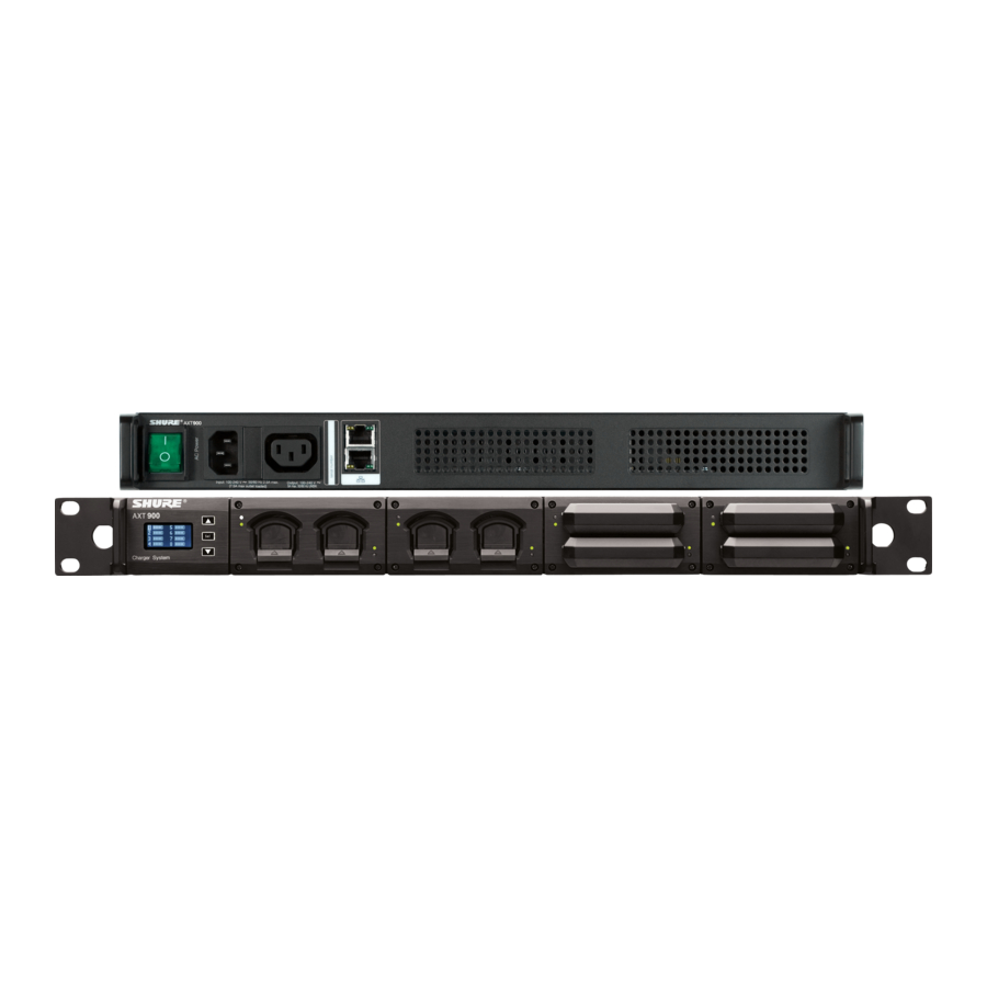 Shure AXT900 - Rack Mount Charging Station Manual