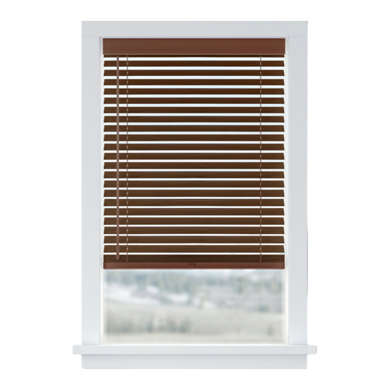 Nien Made Cordless Faux Wood Blind Manual