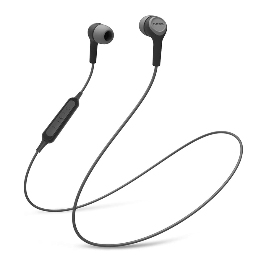 KOSS BT115i - Headphones Manual