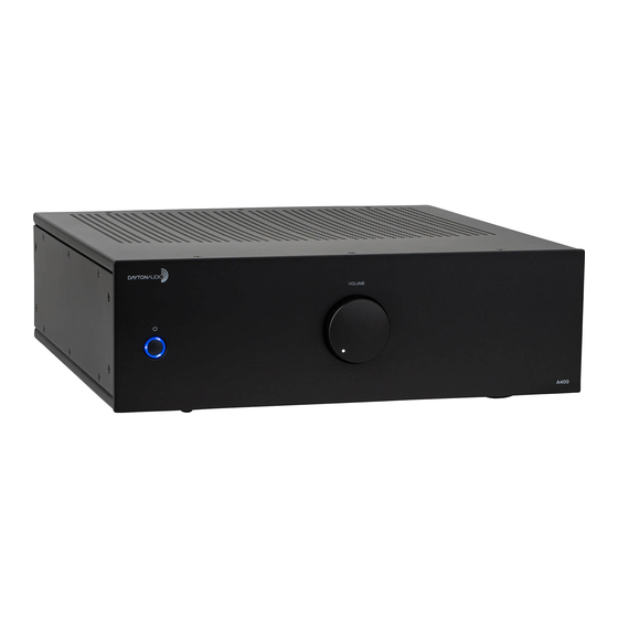 DaytonAudio A400 Product Manual