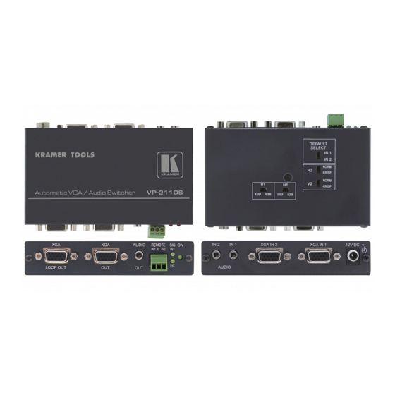 Kramer VP-211DS User Manual