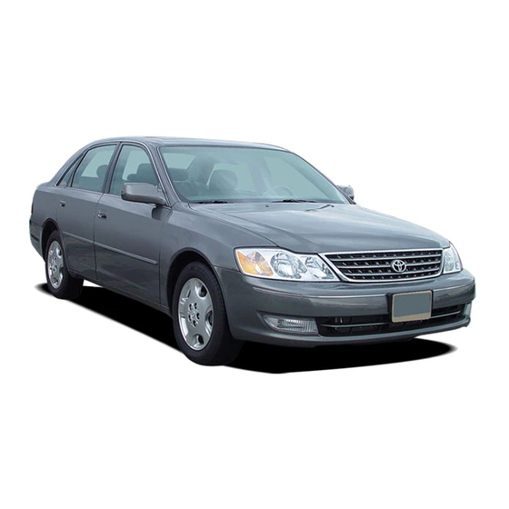 Toyota Avalon 2004 Operating Manual