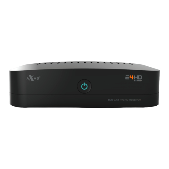 Axas E4HD User Manual