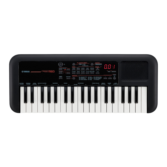 Yamaha PSS-A50 Reference