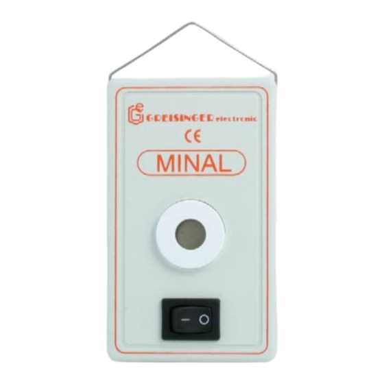 GREISINGER MINAL 182 BN Operating Manual