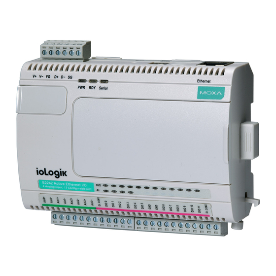 Moxa Technologies ioLogik E2200 Series Quick Installation Manual