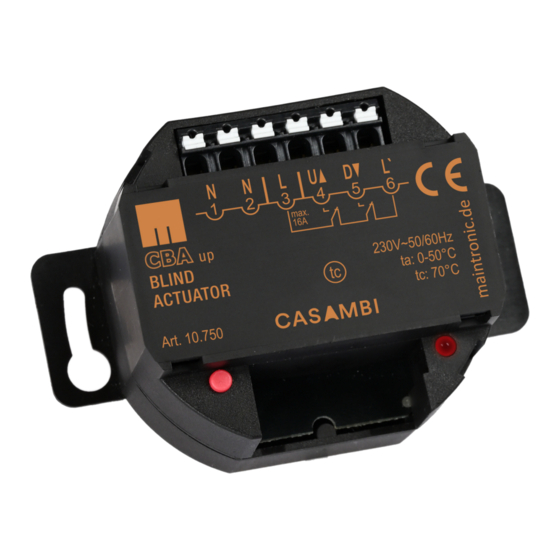 Maintronic Casambi CBA UP Manual