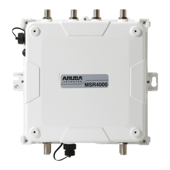 Aruba Networks AirMesh MSR4000 Manuals