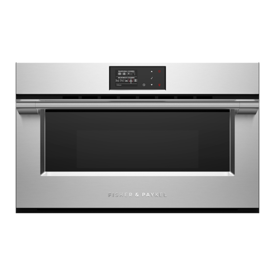 Fisher & Paykel PROFESSIONAL OM76NPX1 Manuals