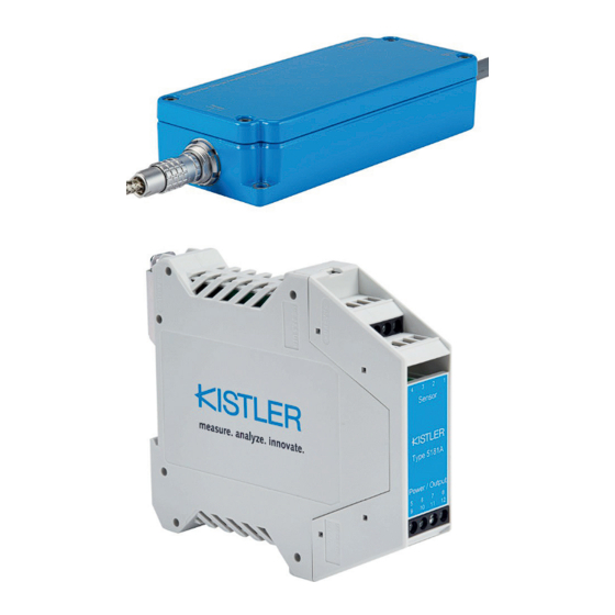 Kistler 5181A Series Instruction Manual