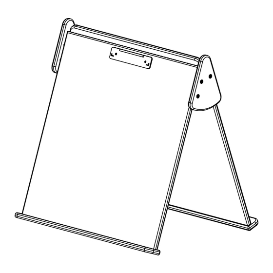 Montessori Furniture Wood And Hearts A-shaped tabletop easel Manual