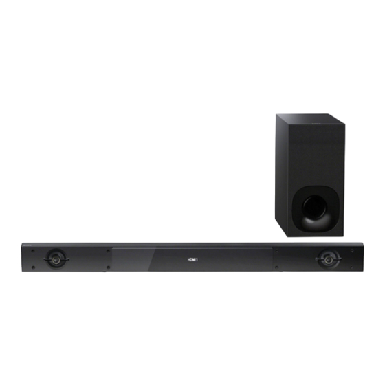 Sony HT-NT3 Operating Instructions Manual