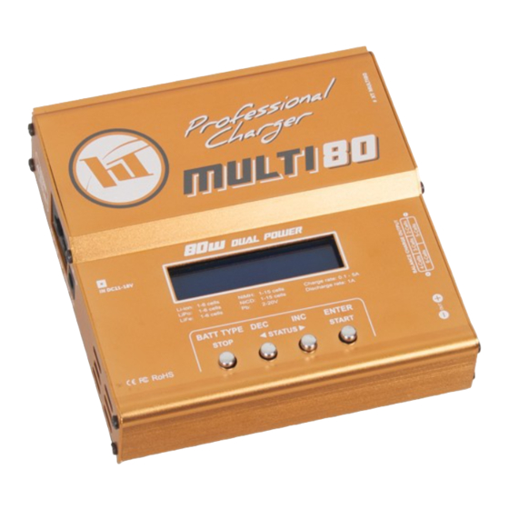 User Manuals: Hobbytech MULTI 80 Charger Discharger