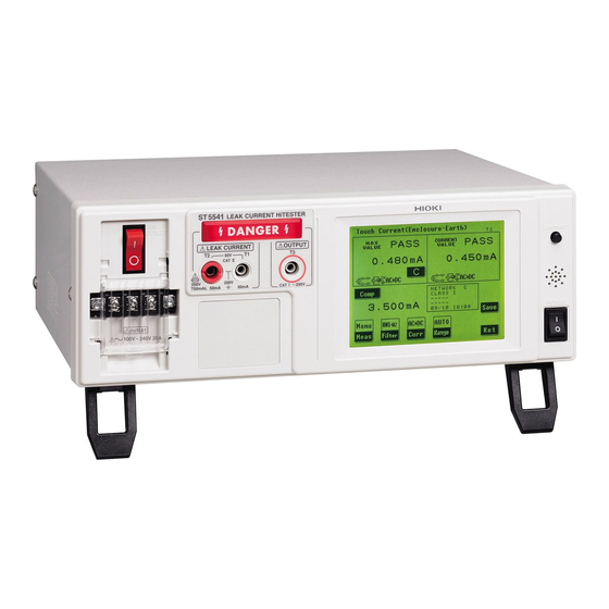 Hioki ST5540 Instruction Manual