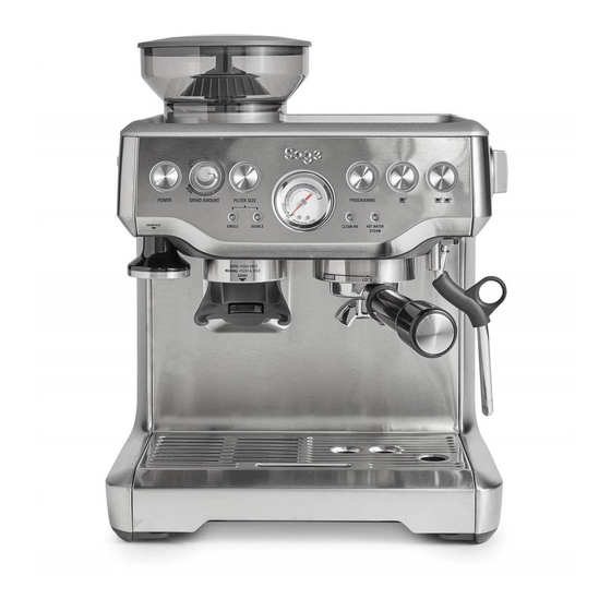 Sage Barista Express BES875 Quick Manual