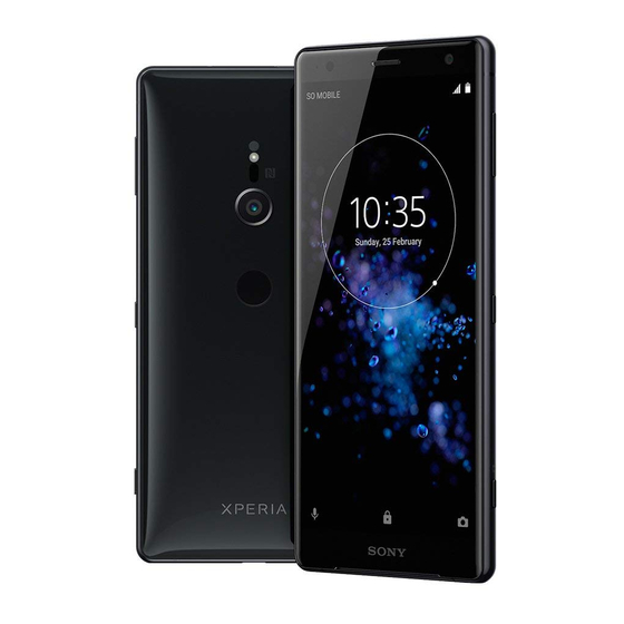 Sony Xperia XZ2 Series Troubleshooting Manual